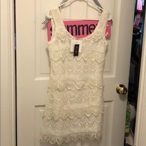 Miss Me White Lace Dress